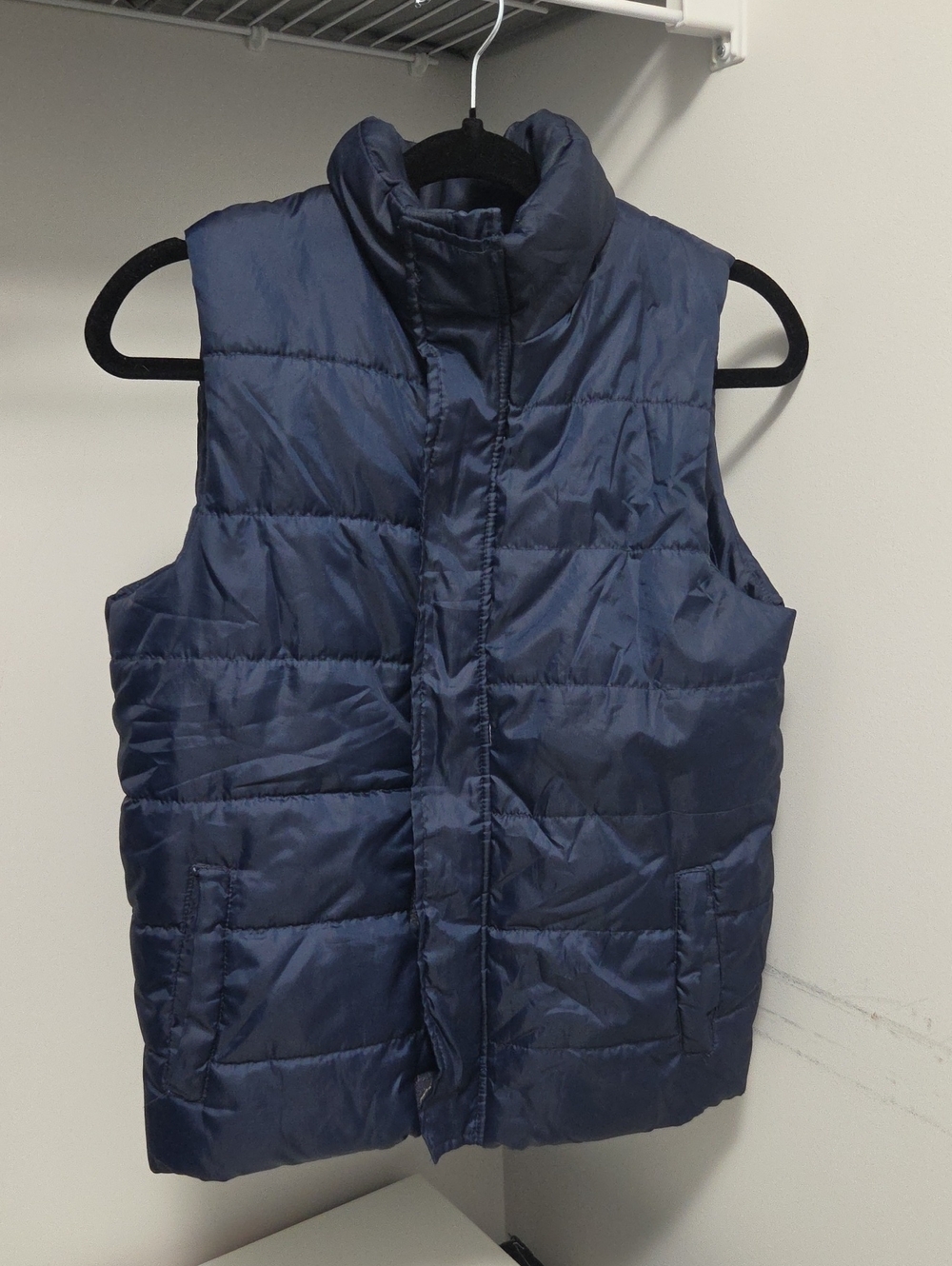 Men's Navy Quilted Puffer Vest